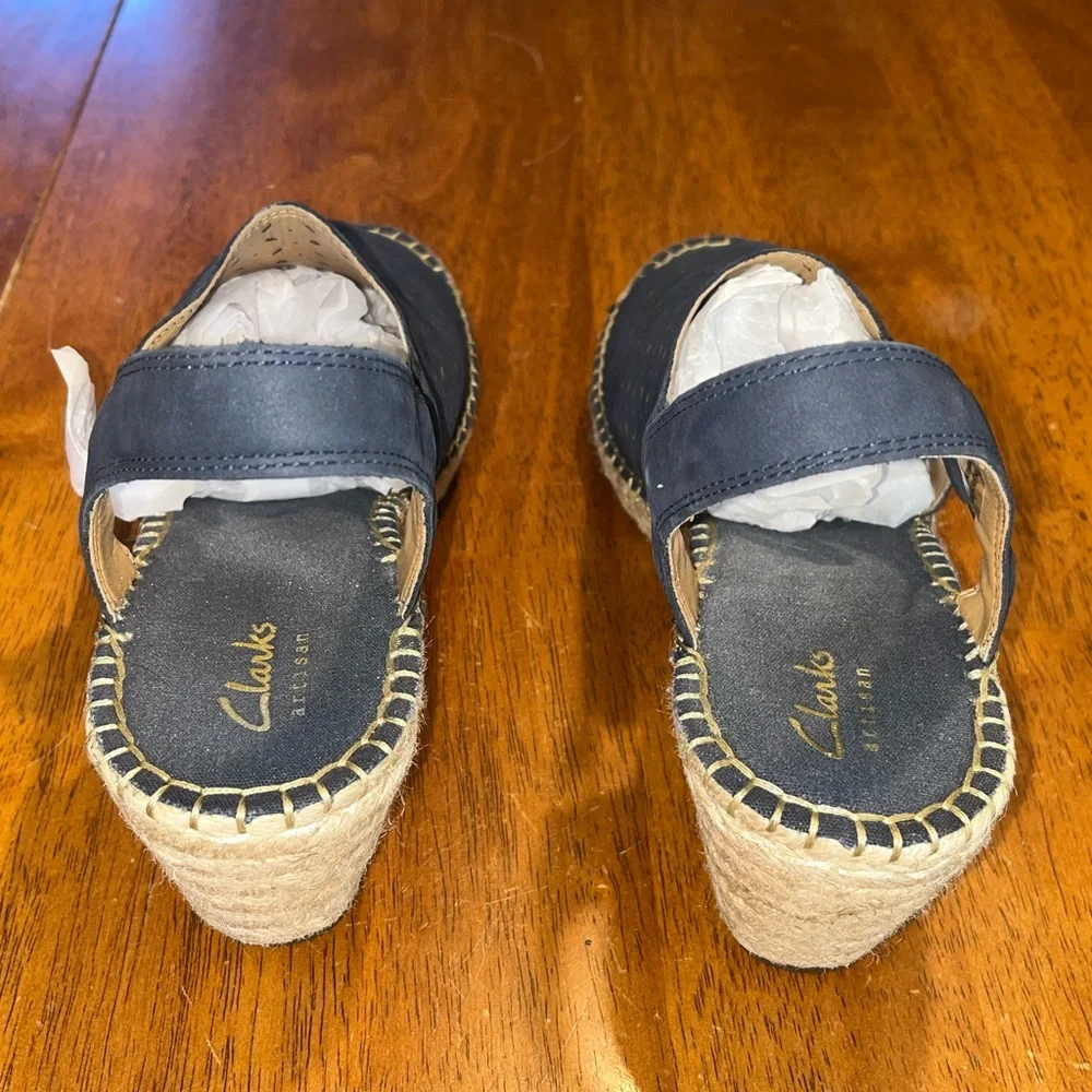 Clarks Blue Platform Sandal